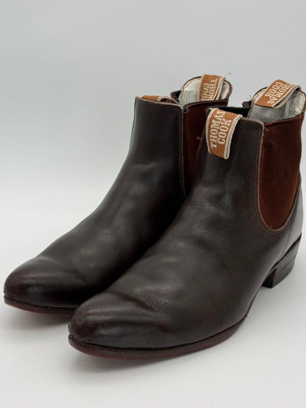 Thomas Cook Hampton Leather Dress Boots Brown Size 9